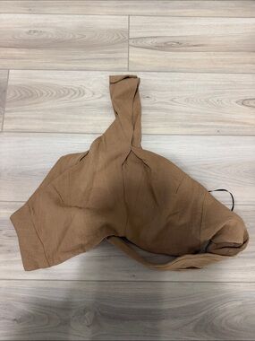 Brown Crop Top Halter Top